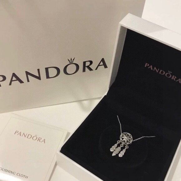 NWT Pandora Dazzling Dainty Droplets Necklace NEW - Picture 3 of 5